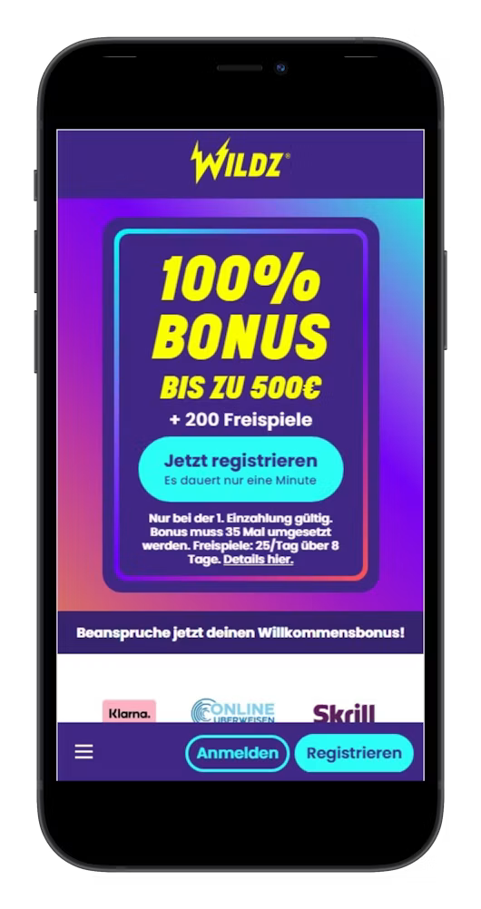 Wildz - Casino ohne Verifizierung