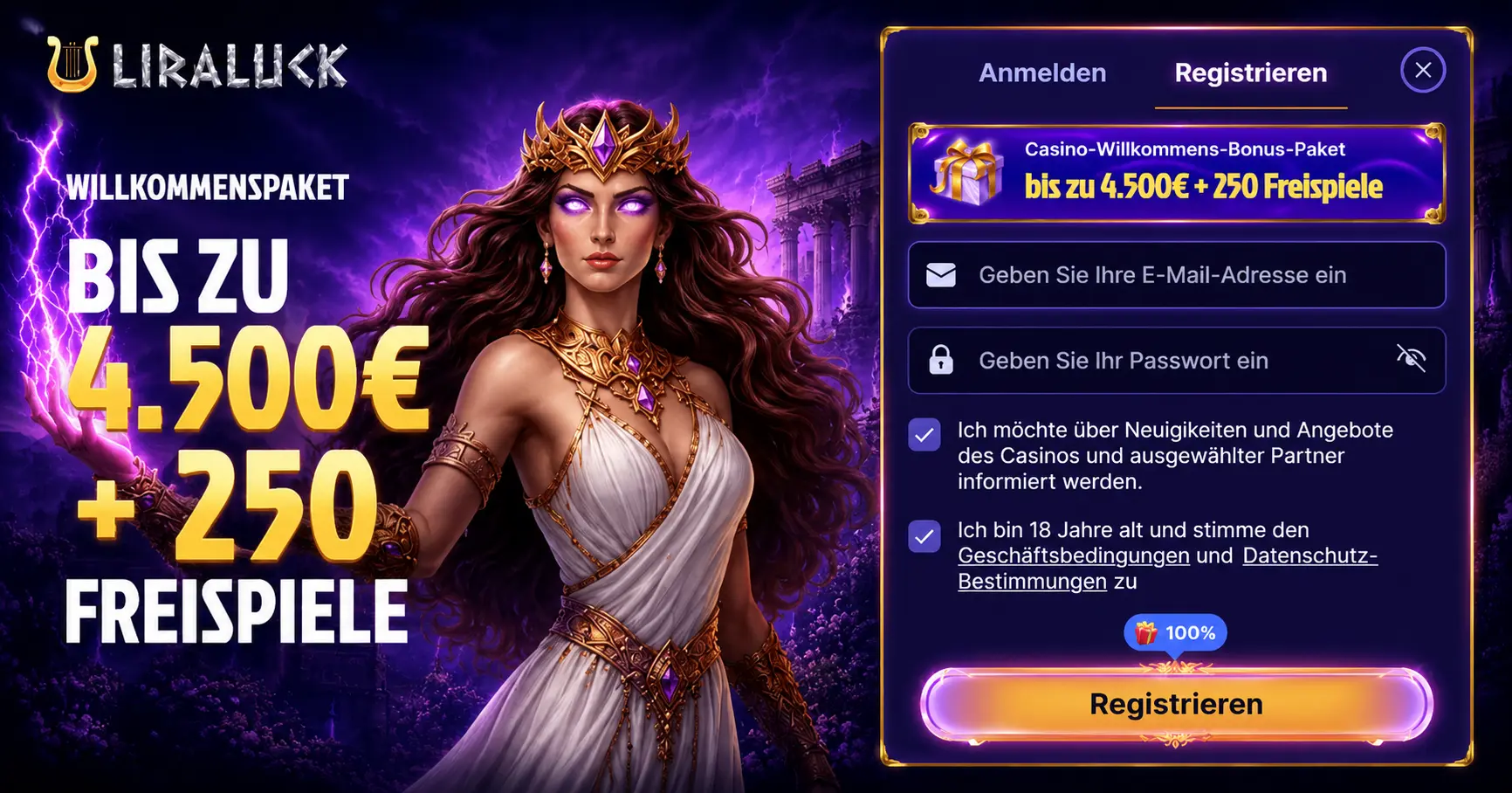Liraluck - Casino ohne KYC 2026